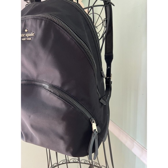 Kate Spade New York Backpack Nylon black leather trim main image 10